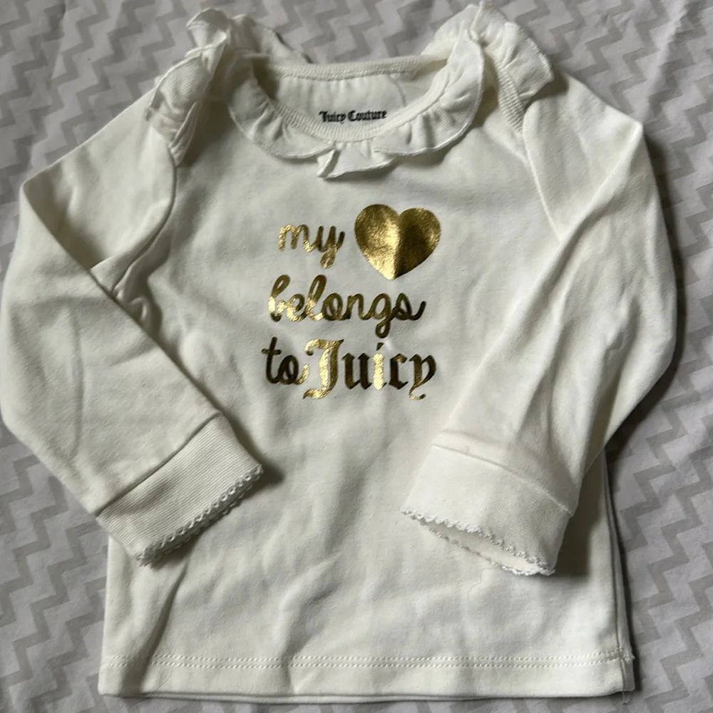 Baby Girls 18M Long Sleeve Ruffled Fleece Sweatshirt & Matching Jogger Pant Set - Picture 2 of 12